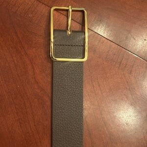 B-Low the Belt Brown Milla Leather Belt with Gold Buckle-Size Small